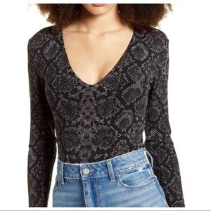 Leith|Snakeskin Bodysuit| SizeM| EUC | MSRP $39